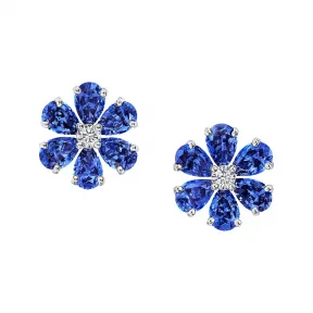 海瑞温斯顿/HarryWinston Forget-Me-Not蓝宝石和钻石耳环 EASP1MFLRFMN