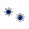 海瑞温斯顿/HarryWinston Sunflower Petite蓝宝石和钻石耳环 EASPPOPETSF