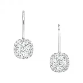 海瑞温斯顿/HarryWinston 枕形切工钻石耳环 ESDPCU010MICW
