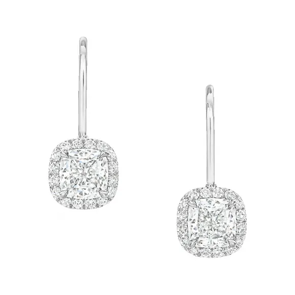 海瑞温斯顿/HarryWinston 枕形切工钻石耳环 ESDPCU010MICW