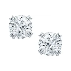 海瑞温斯顿/HarryWinston 圆形明亮式切工钻石耳环 ESDPRD010SI