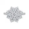 海瑞温斯顿/HarryWinston Lotus Cluster小号钻石戒指 FRDPDE003LTC