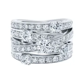 海瑞温斯顿/HarryWinston Crossover钻石戒指 FRDPDECRO