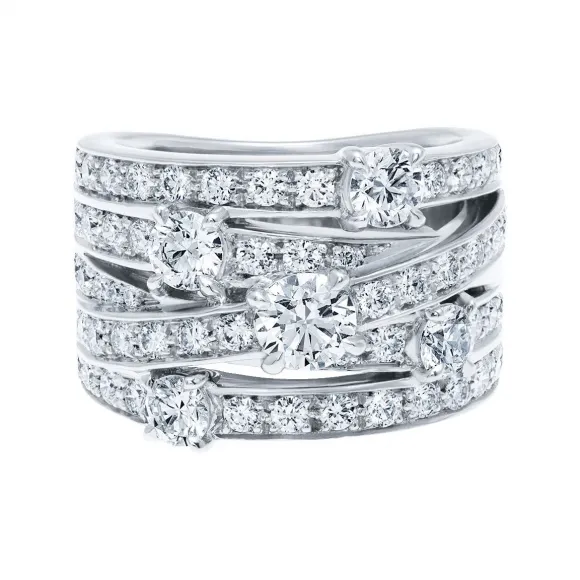 海瑞温斯顿/HarryWinston Crossover钻石戒指 FRDPDECRO