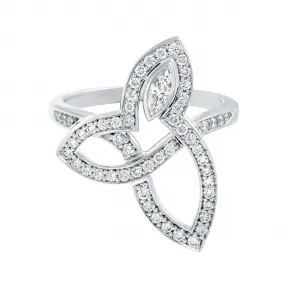 海瑞温斯顿/HarryWinston Lily Cluster铂金钻石戒指 FRDPMQRFLC