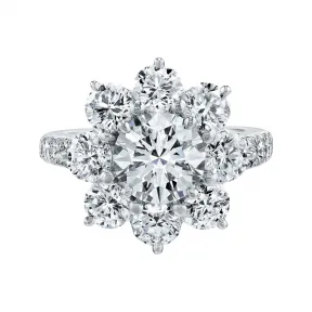 海瑞温斯顿/HarryWinston Sunflower大号钻石戒指 FRDPNALGSF