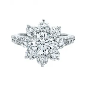 海瑞温斯顿/HarryWinston Sunflower中号钻石戒指 FRDPNAMESF