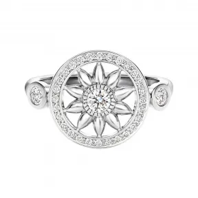 海瑞温斯顿/HarryWinston Winston Gates铂金钻石戒指 FRDPRD1MWG