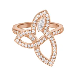 海瑞温斯顿/HarryWinston Lily Cluster玫瑰金钻石戒指 FRDRMQRFLC