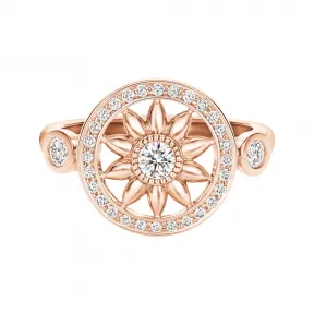海瑞温斯顿/HarryWinston Winston Gates玫瑰金钻石戒指 FRDRRD1MWG