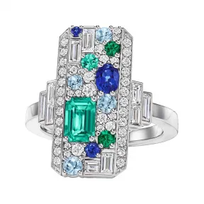 海瑞温斯顿/HarryWinston Central Park Mosaic 戒指 FRMPRFNYCPM