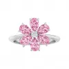 海瑞温斯顿/HarryWinston Forget-Me-Not粉色蓝宝石和钻石戒指 FRPSPRFFLRFMN