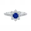 海瑞温斯顿/HarryWinston Sunflower Petite蓝宝石和钻石戒指 FRSPNAPETSF
