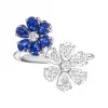 海瑞温斯顿/HarryWinston Forget-Me-Not 蓝⁠宝⁠石⁠和⁠钻⁠石⁠戒⁠指 FRSPTNFLFMN