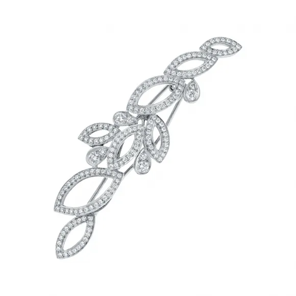 海瑞温斯顿/HarryWinston Lily Cluster铂金钻石发夹 HADPRDBARLC