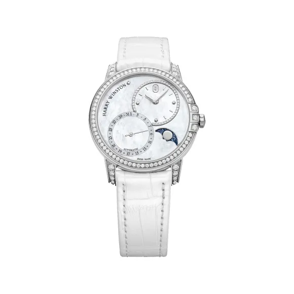 海瑞温斯顿/HarryWinston Midnight Date Moon Phase Automatic 36MM MIDAMP36WW001