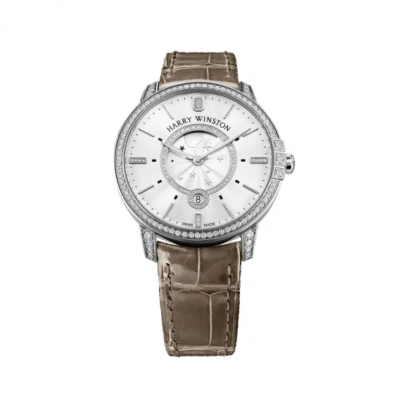 海瑞温斯顿/HarryWinston Midnight Moon Phase 39MM MIDQMP39WW002