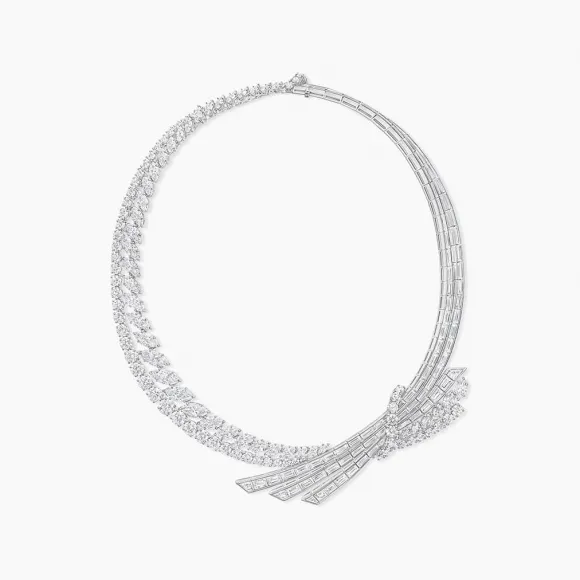 海瑞温斯顿/HarryWinston Fifth Avenue Crossover 钻石项链 NKDPBAGMLRFC