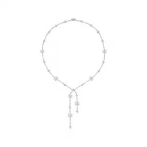 海瑞温斯顿/HarryWinston Forget-Me-Not Lariat 钻石项链 NKDPLTFLRFMN