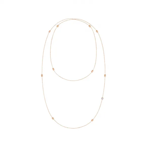 海瑞温斯顿/HarryWinston HW Logo玫瑰18K金钻石项链 NKDRRDLGHWL