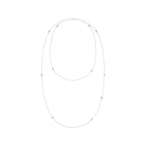 海瑞温斯顿/HarryWinston HW Logo白18K金钻石项链 NKDWRDLGHWL