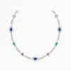 海瑞温斯顿/HarryWinston City Lights 彩色宝石和钻﻿石﻿项﻿链 NKMPRFNYCLG