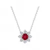 海瑞温斯顿/HarryWinston Sunflower Petite红宝石和钻﻿石坠饰 PERPNAPETSF