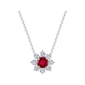 海瑞温斯顿/HarryWinston Sunflower Petite红宝石和钻﻿石坠饰 PERPNAPETSF