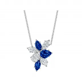 海瑞温斯顿/HarryWinston Winston Cluster蓝宝石和钻石坠饰 PESPCLPMWC