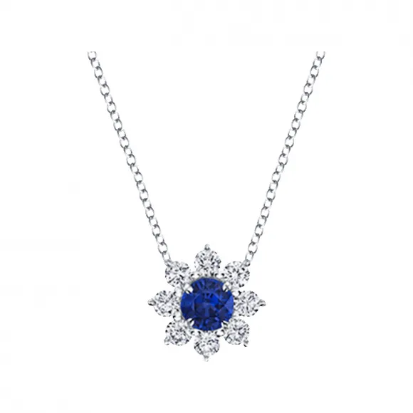 海瑞温斯顿/HarryWinston Sunflower Petite蓝宝石和钻石坠饰 PESPNAPETSF