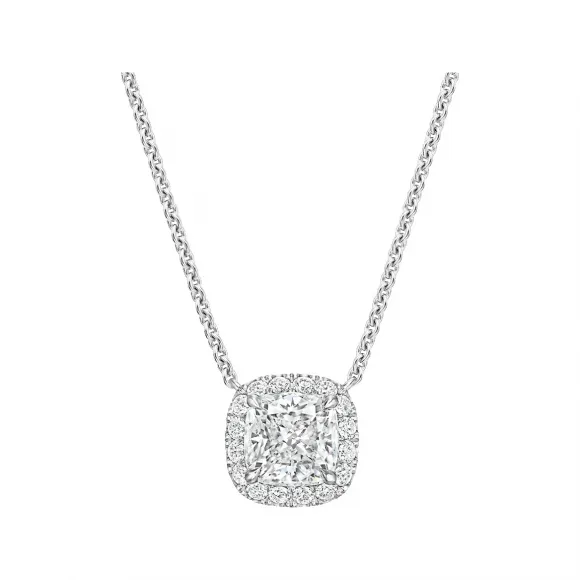 海瑞温斯顿/HarryWinston 枕型切工极细微密钉镶嵌钻石坠⁠饰 PIDPCU010MIC