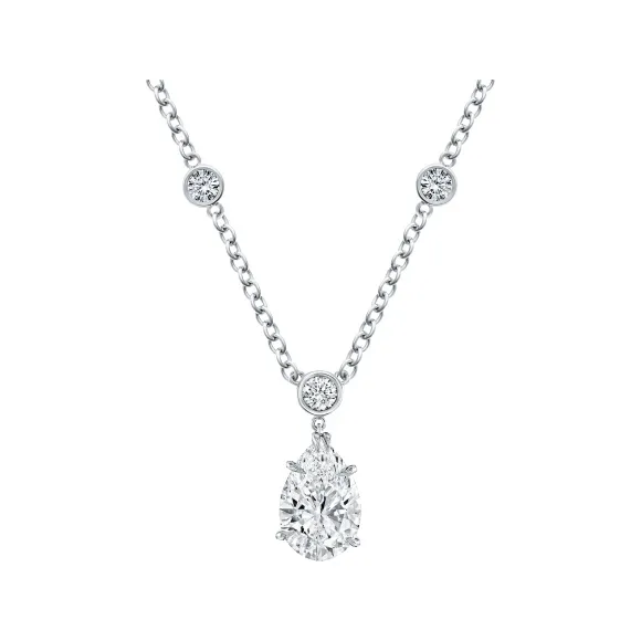 海瑞温斯顿/HarryWinston 水滴形切工钻石坠饰与Rondelle项链 PIDPPS010RN