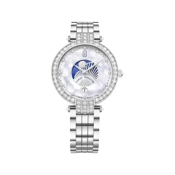 海瑞温斯顿/HarryWinston Premier Moon Phase 36MM PRNQMP36WW003