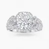 海瑞温斯顿/HarryWinston Bridal Couture枕形切工订婚钻戒 RGDPCU030UB8