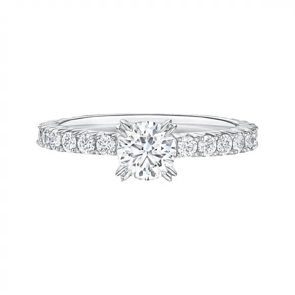 海瑞温斯顿/HarryWinston Winston Romance圆形明亮式切工订婚钻戒 RGDPRD005WRO