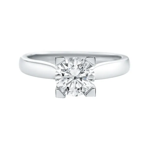 海瑞温斯顿/HarryWinston HW Logo极细微密钉镶嵌订婚钻戒 RGDPRD010HWM