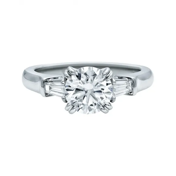 海瑞温斯顿/HarryWinston Classic Winston圆形明亮式切工订婚钻戒 RGDPRD010TB