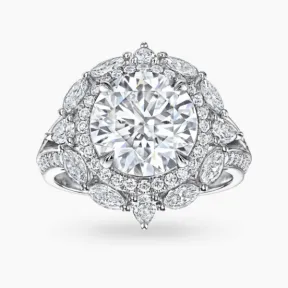 海瑞温斯顿/HarryWinston Bridal Couture圆形明亮式切工订婚钻戒 RGDPRD030UB12