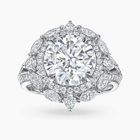 海瑞温斯顿/HarryWinston Bridal Couture圆形明亮式切工订婚钻戒 RGDPRD030UB12