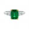 海瑞温斯顿/HarryWinston Classic Winston祖母绿型切工祖母绿戒指 RGEMEC020TB