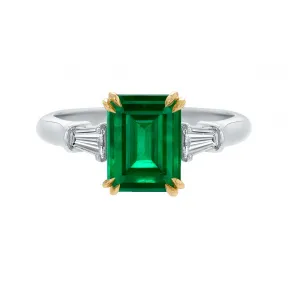 海瑞温斯顿/HarryWinston Classic Winston祖母绿型切工祖母绿戒指 RGEMEC020TB