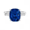 海瑞温斯顿/HarryWinston Classic Winston枕形切工蓝宝石戒指 RGSPCU090TB