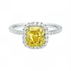 海瑞温斯顿/HarryWinston The One枕形切工黄钻戒指 RGYEDGCU015MIC