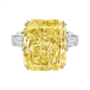 海瑞温斯顿/HarryWinston Classic Winston 枕形切工黄钻戒指 RGYEDMCU200TB