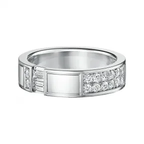海瑞温斯顿/HarryWinston Traffic宽版钻石戒指 WBDPACWDTRF