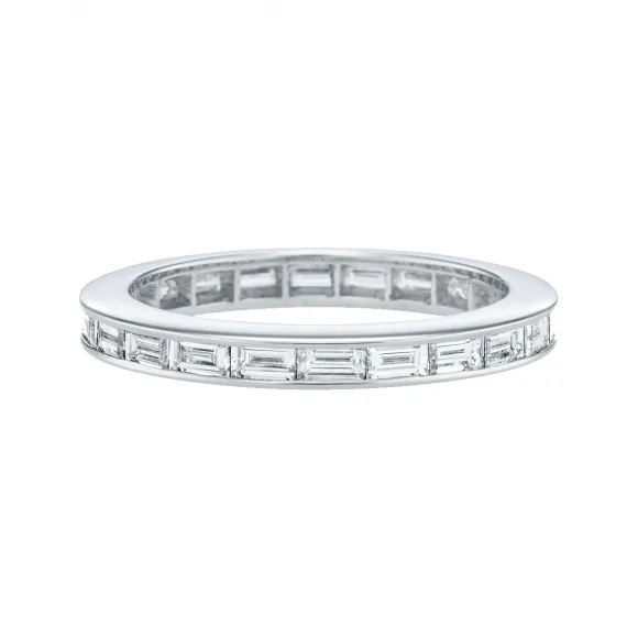 海瑞温斯顿/HarryWinston 轨道式镶嵌长形切工钻石戒指 WBDPBGC05C05