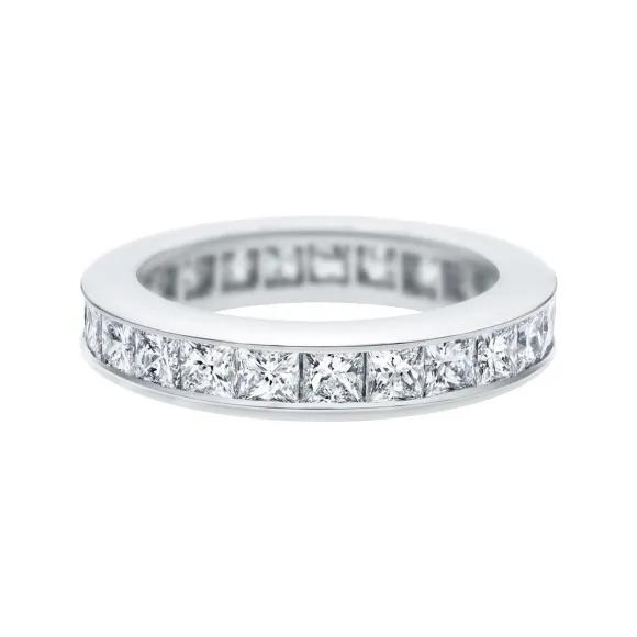 海瑞温斯顿/HarryWinston 轨道式镶嵌公主方形切工钻石戒指 WBDPPCC04C04