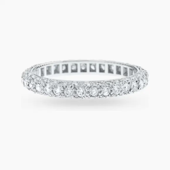 海瑞温斯顿/HarryWinston 极细微密钉镶嵌穹型钻石戒指 WBDPPVDO