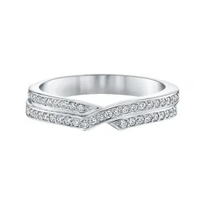 海瑞温斯顿/HarryWinston Tryst密钉镶嵌双排钻石戒指 WBDPRD2RTST