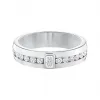 海瑞温斯顿/HarryWinston HW Logo白金钻石戒指 WBDWRDLGHWL